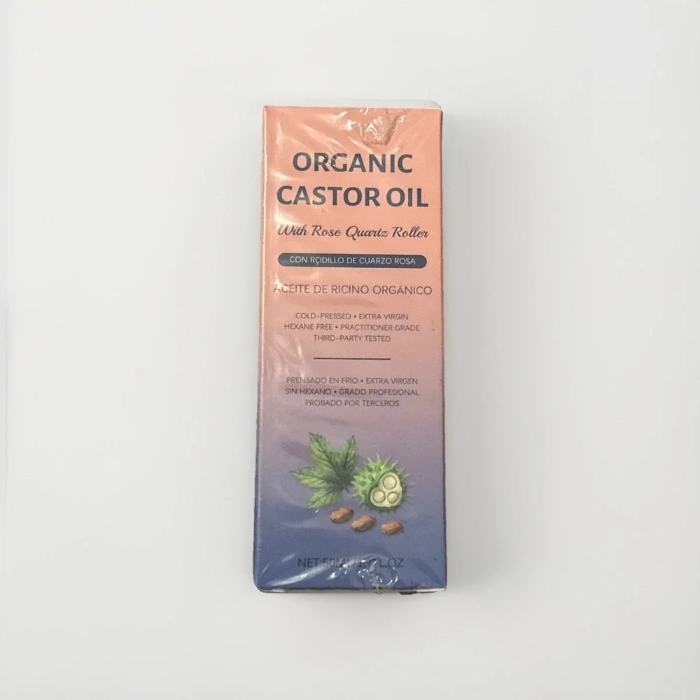 Organic‎ Castor Oil Roller Ball , 100% Pure Cold Pressed 50ml NEW BOTTLE UNUSED